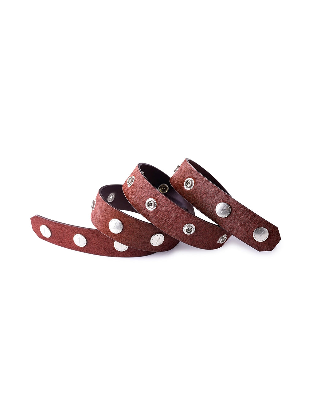 Red 'SØL' Snap Button Belt