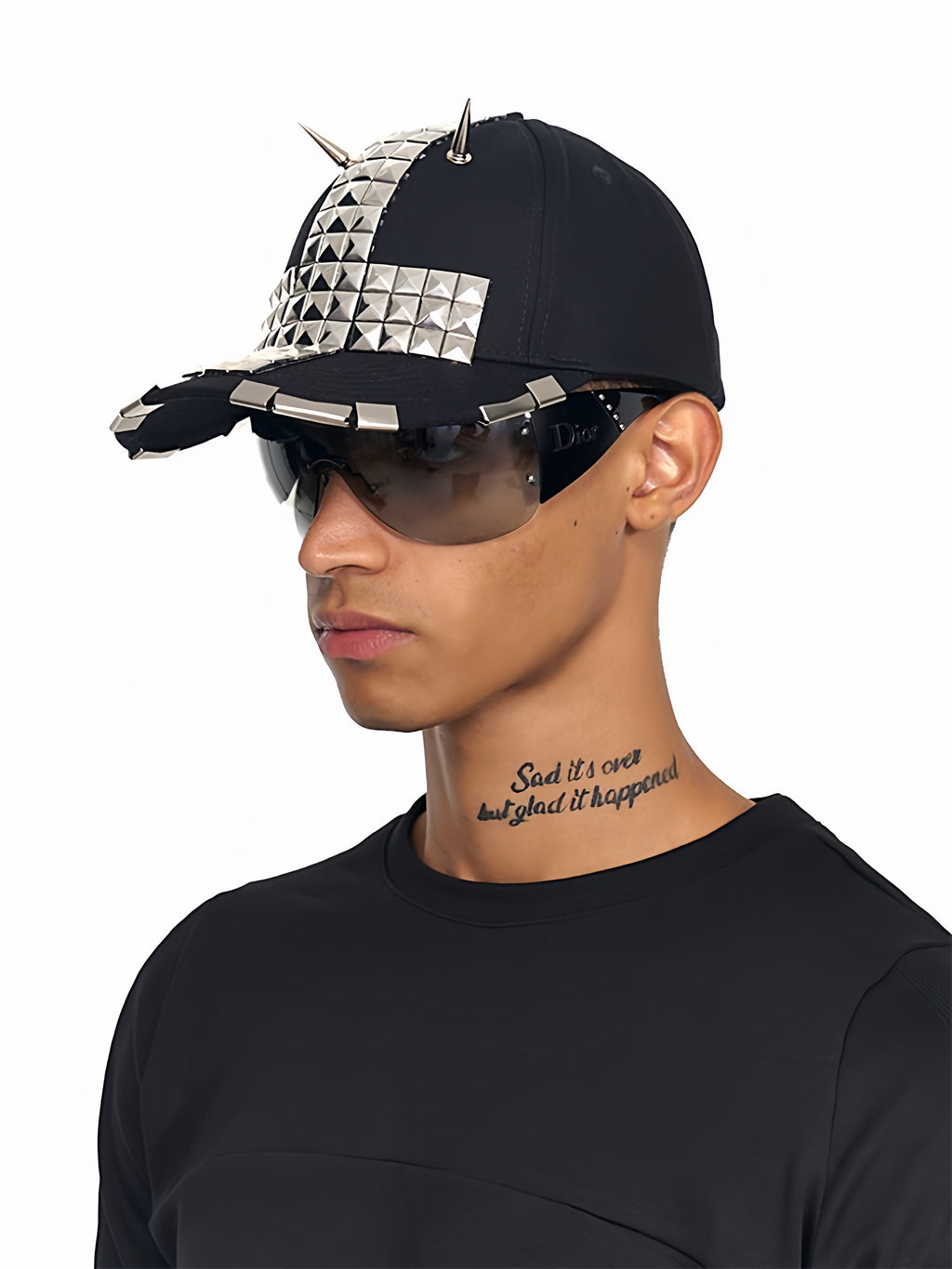 "RЖЯ" Rivet Curve Brim Cap