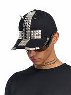 "RЖЯ" Rivet Curve Brim Cap