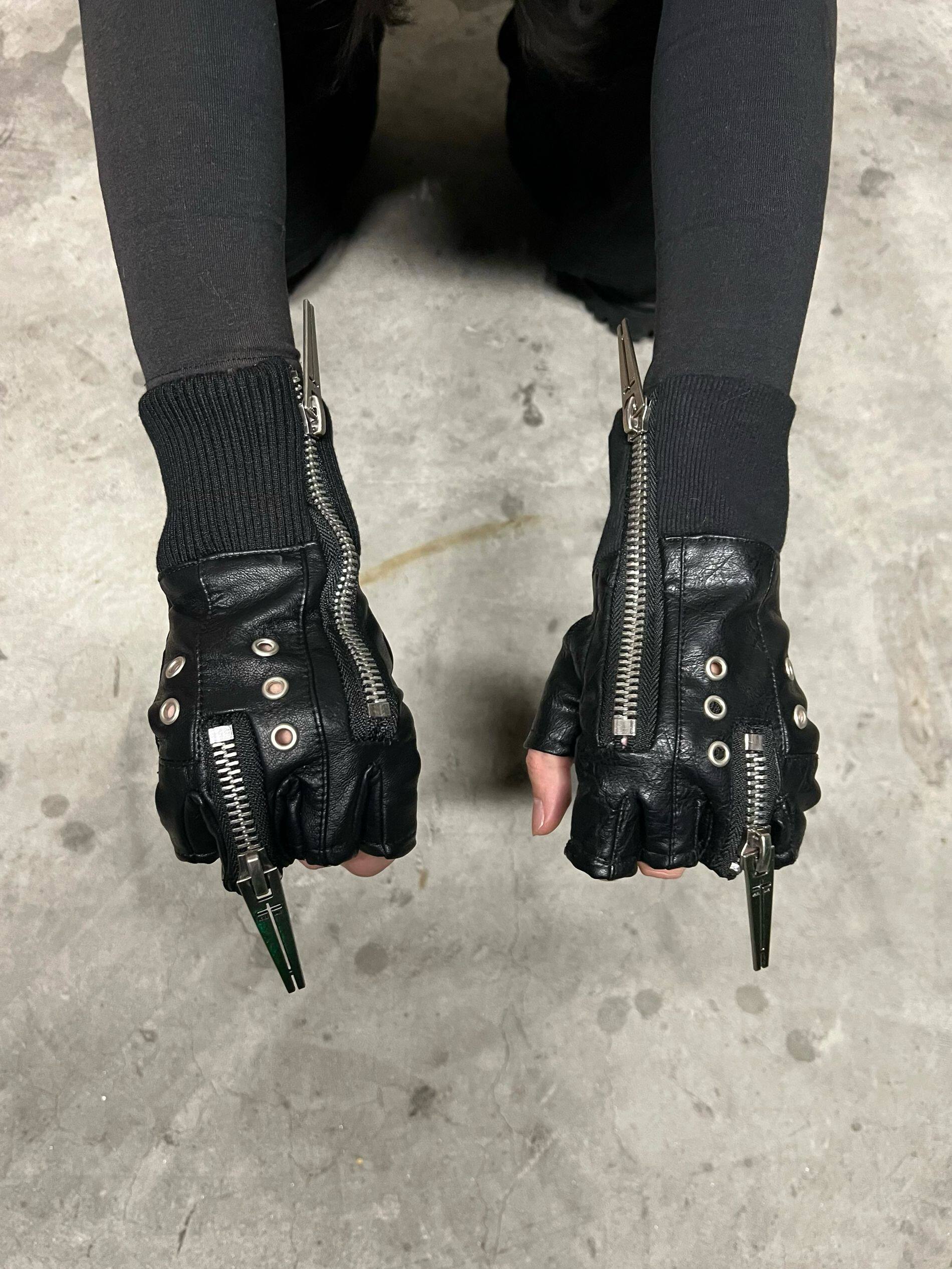 25SS“WOR”DOUBLE ZIP STRUCTURE LAYERED GLOVES