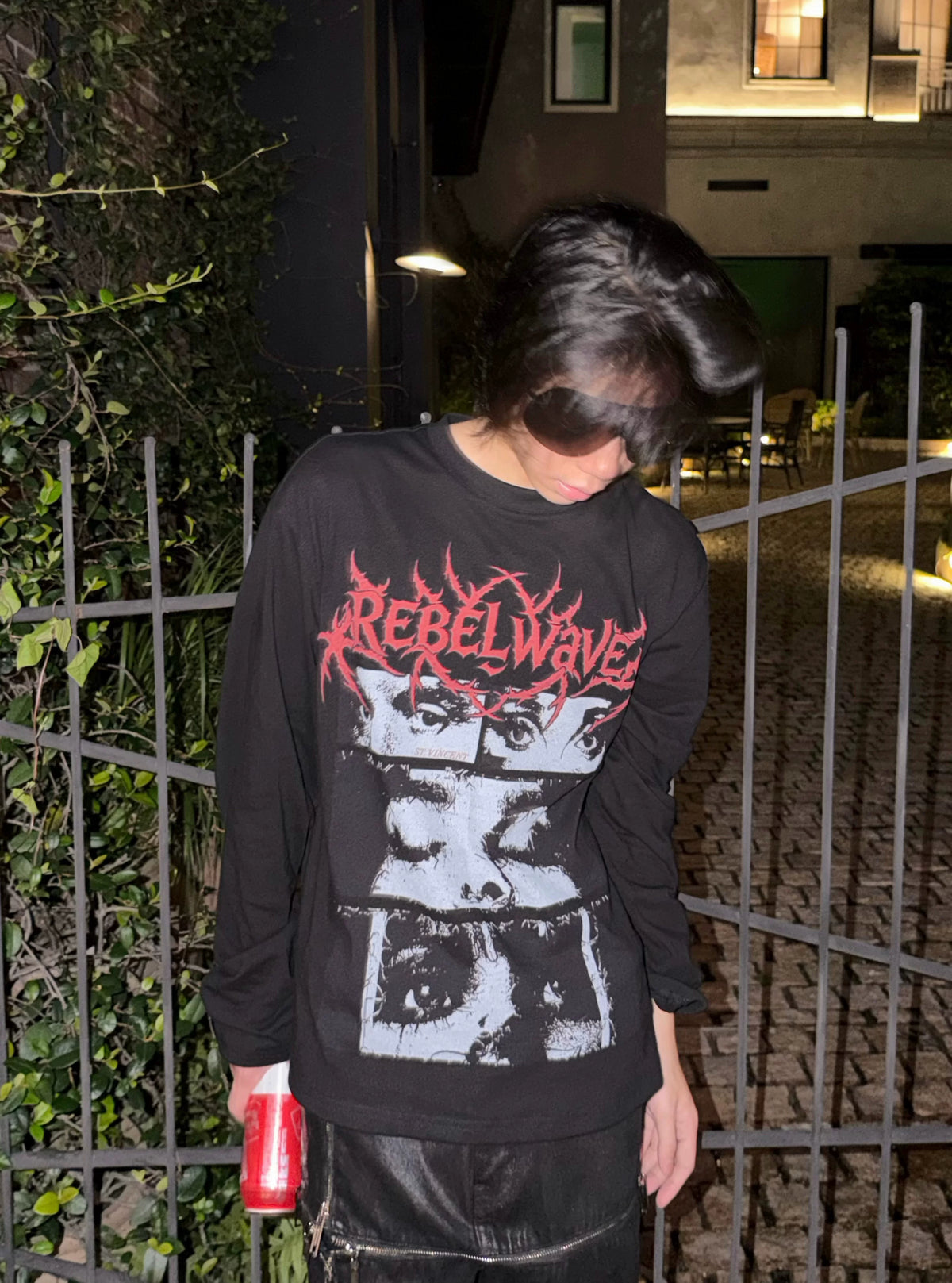 Figure & Thorn Print Long Sleeve
