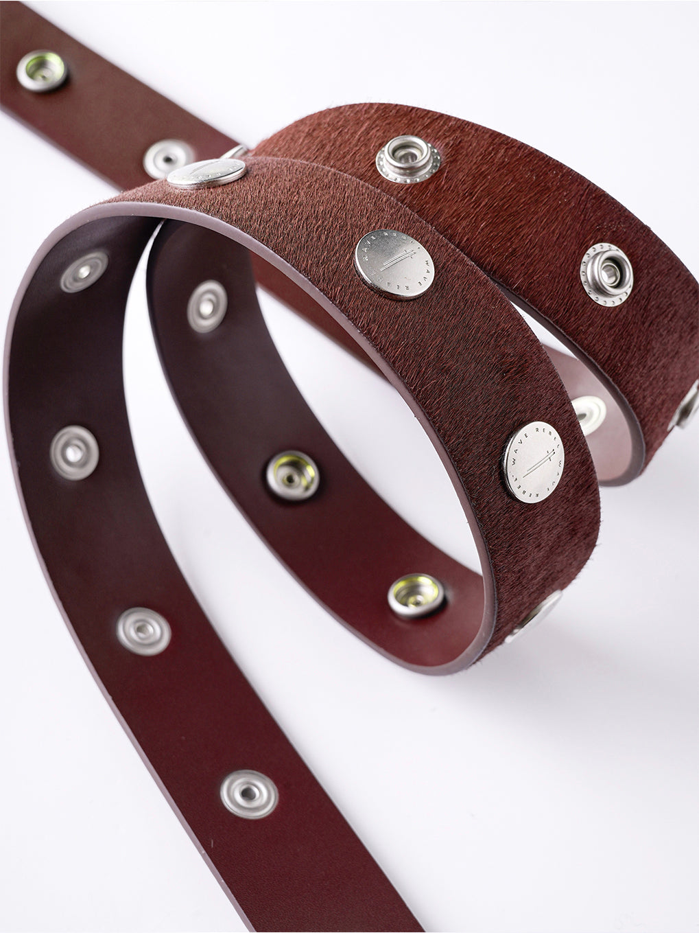Red 'SØL' Snap Button Belt