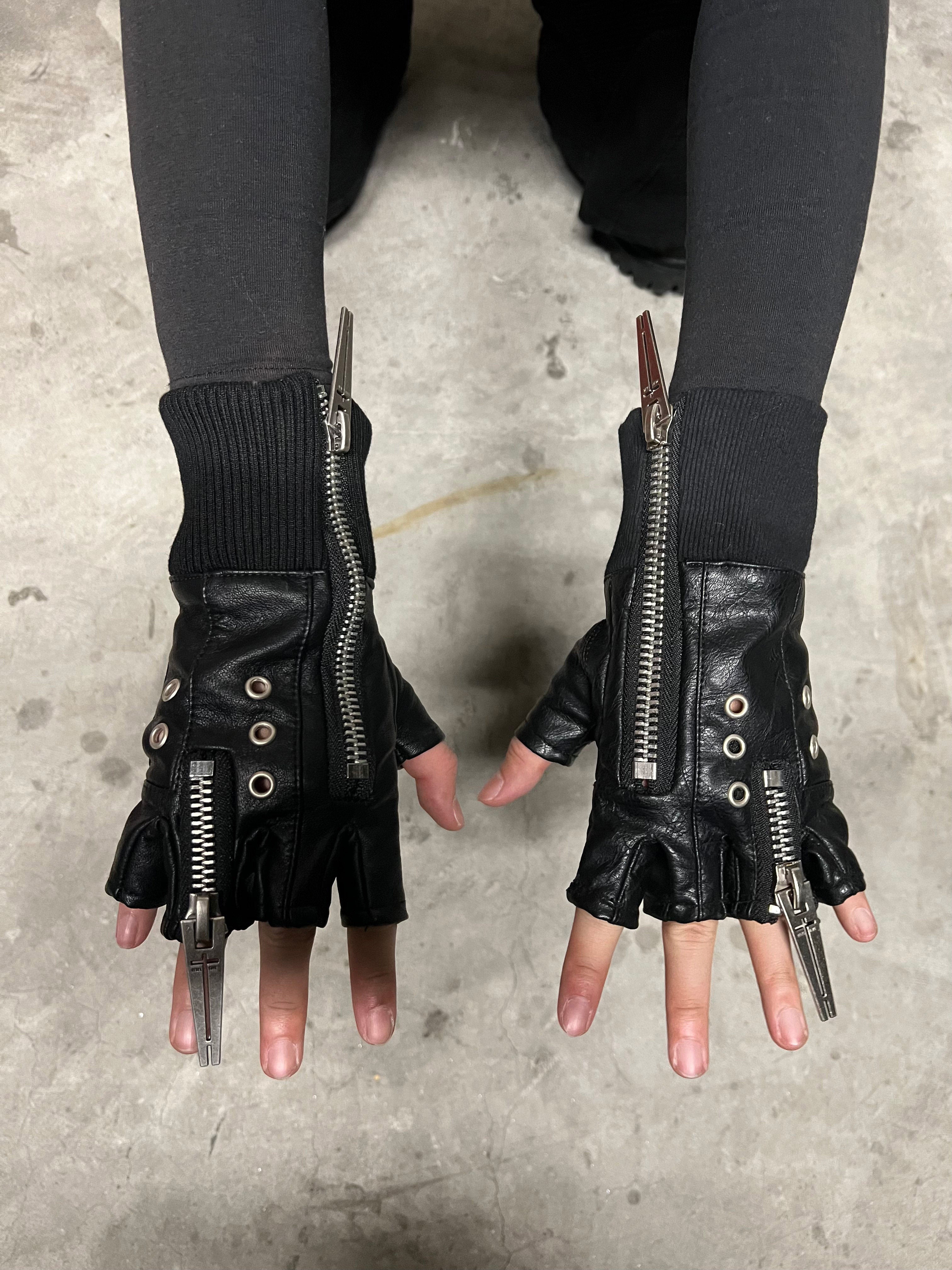 25SS“WOR”DOUBLE ZIP STRUCTURE LAYERED GLOVES