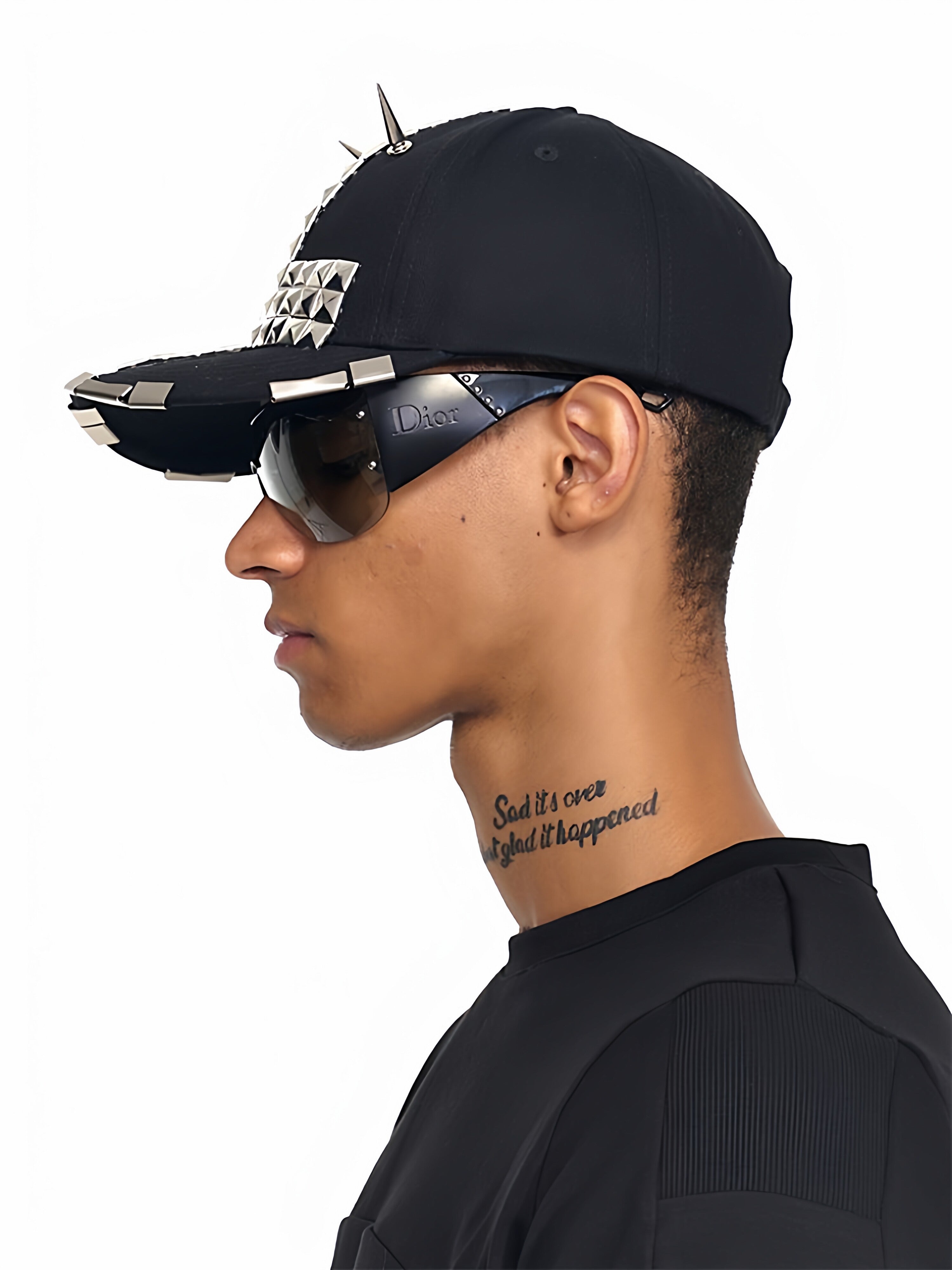 "RЖЯ" Rivet Curve Brim Cap