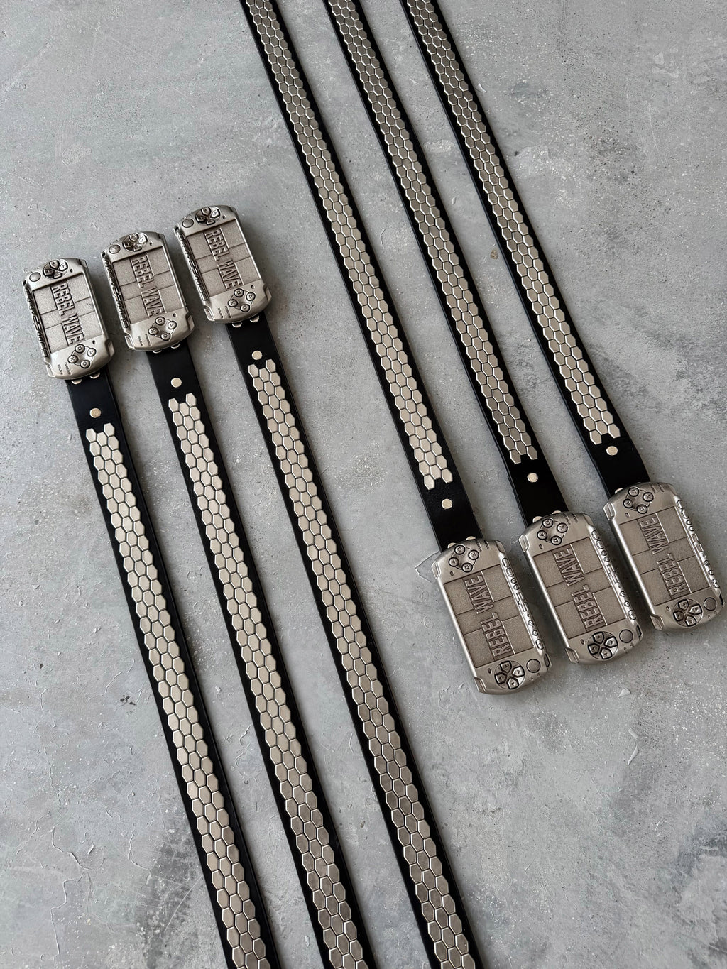 PSP‑Inspired Studded Genuine Leather Belt