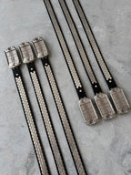 PSP‑Inspired Studded Genuine Leather Belt