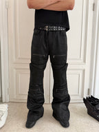 Jenna Sculpted Waxed Mini Flare Pants