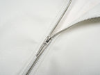 White Devil Faux Fur Collar Leather Jacket
