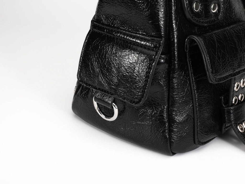 Women's Cross Pendant Shoulder Handbag, Crossbody Bag with Cross Charm