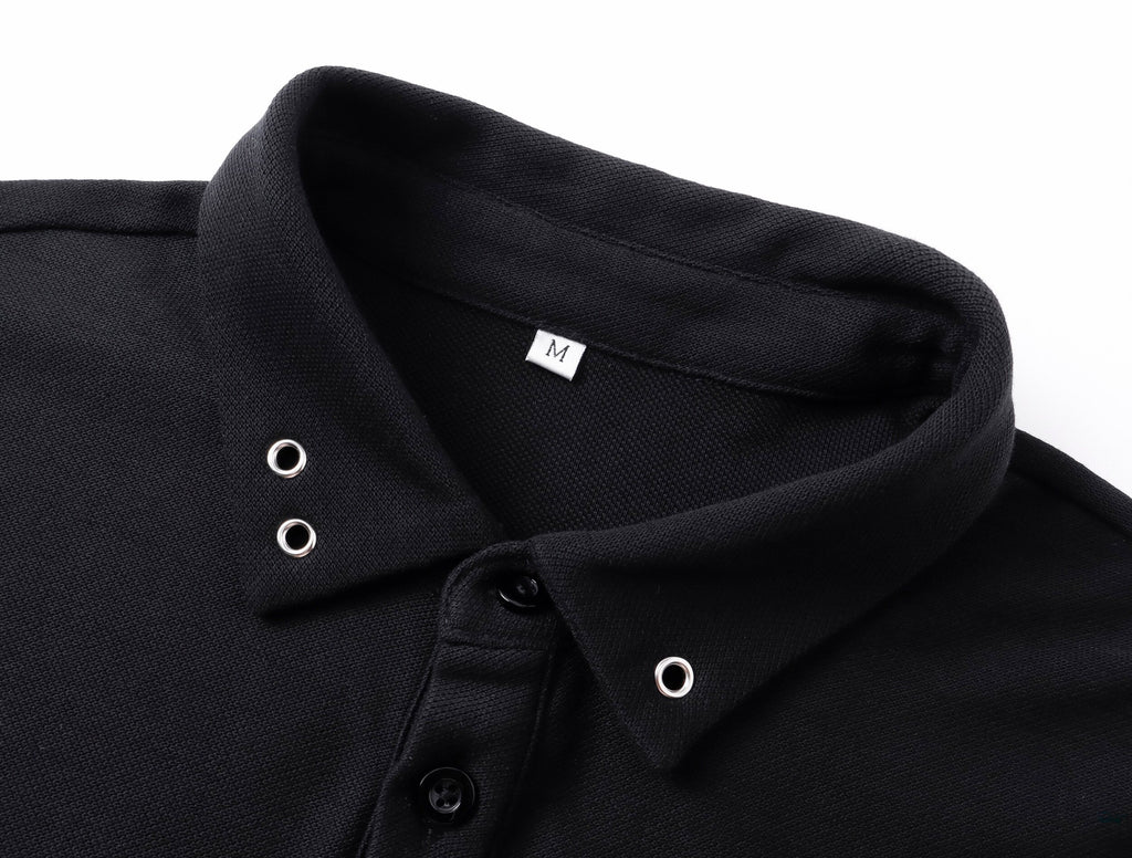 Cross Rivet Detail Polo Short Sleeve T-shirt