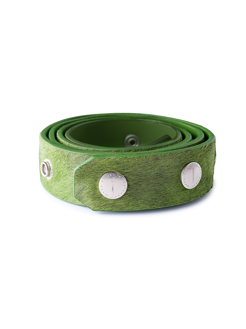 Green 'SØL' Snap Button Belt