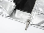 Silver Zip-Up Hoodie