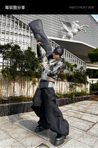 Alien bone wave jeans baggy pants