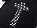Cross Rivet Detail Polo Short Sleeve T-shirt