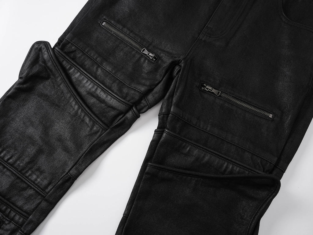 Jenna Sculpted Waxed Mini Flare Pants