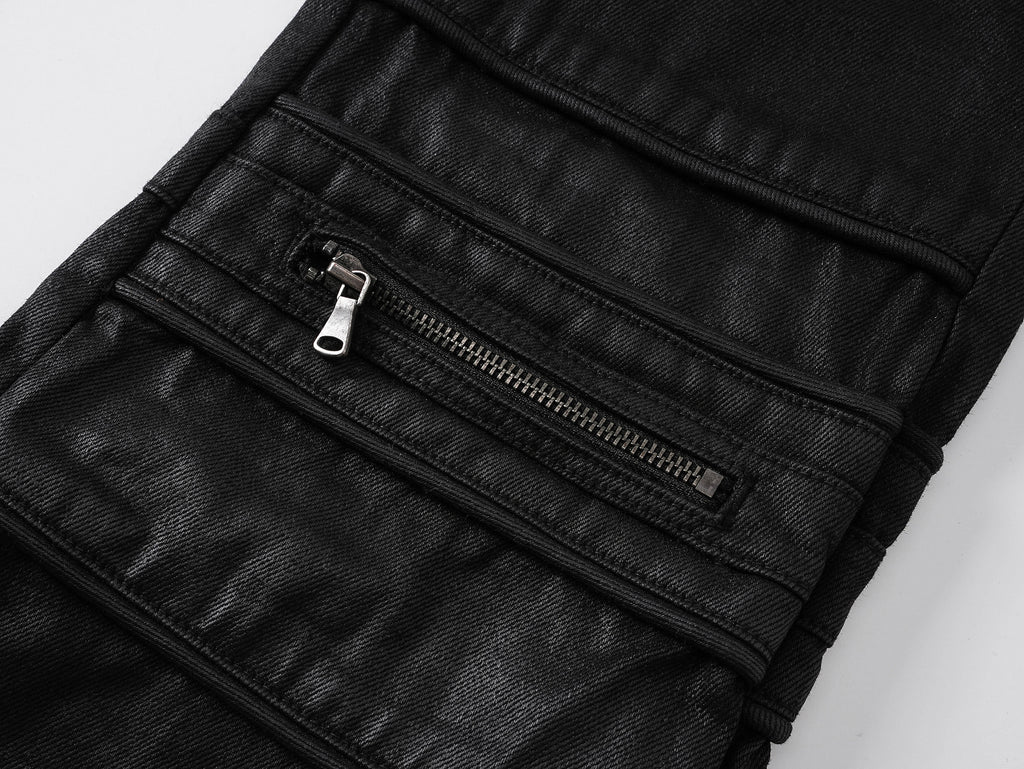 Jenna Sculpted Waxed Mini Flare Pants
