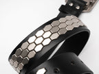 PSP‑Inspired Studded Genuine Leather Belt
