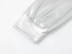 Silver Zip-Up Hoodie