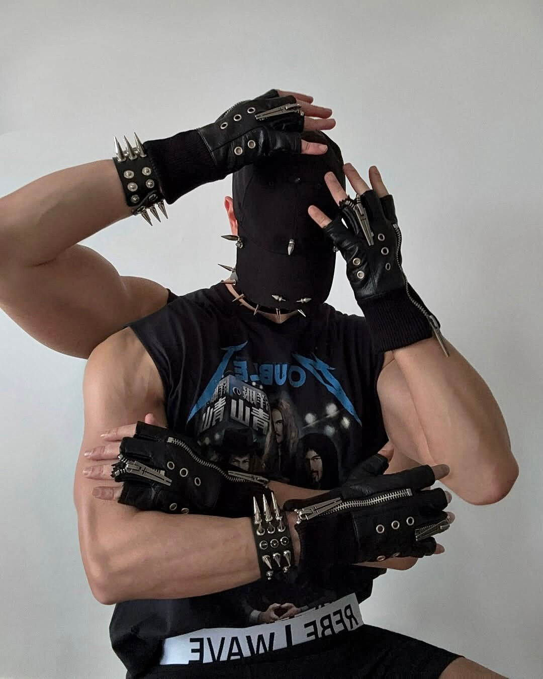 25SS“WOR”DOUBLE ZIP STRUCTURE LAYERED GLOVES