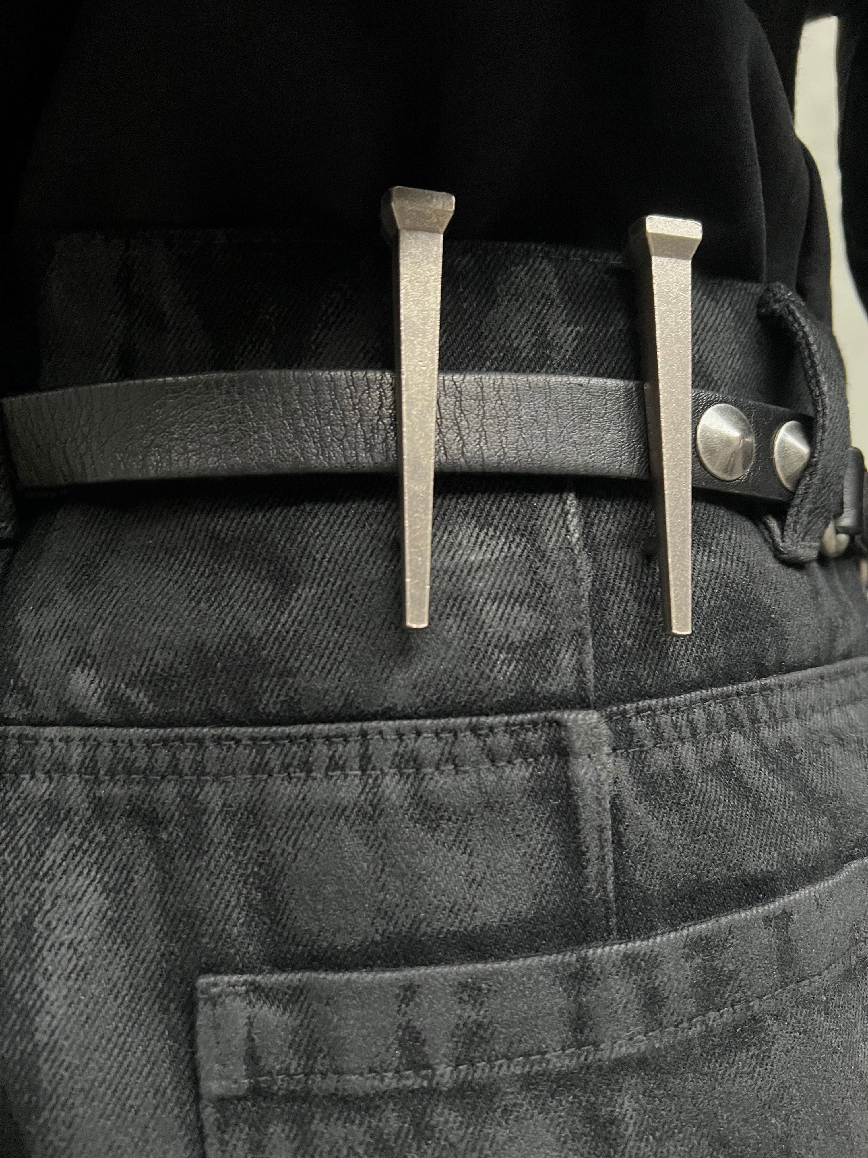 Hand-Painted Waxed Flare Pants