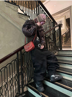 Alien bone wave jeans baggy pants