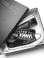 Studded Canvas Skate Shoes