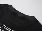 Bullet Print Washed Short Sleeve Tee