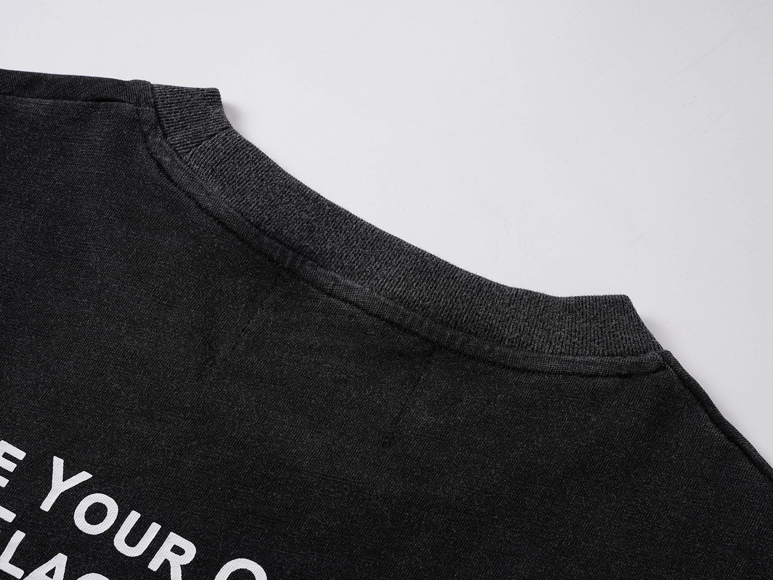 Bullet Print Washed Short Sleeve Tee