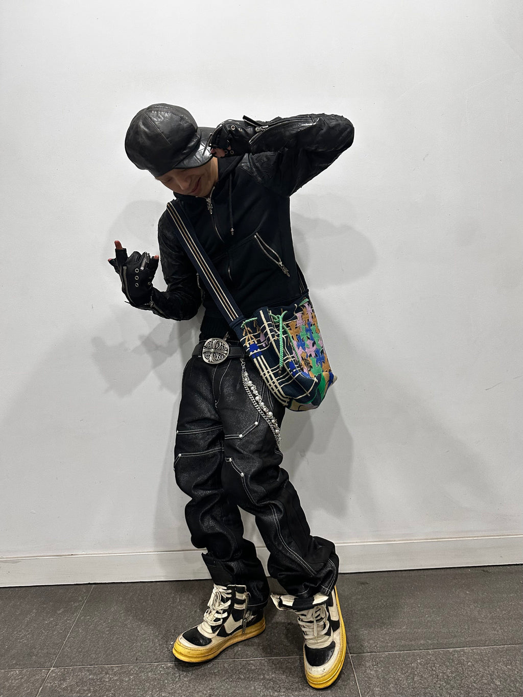 25SS“WOR”DOUBLE ZIP STRUCTURE LAYERED GLOVES