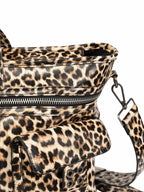 Cross Leopard Print Shoulder Bag