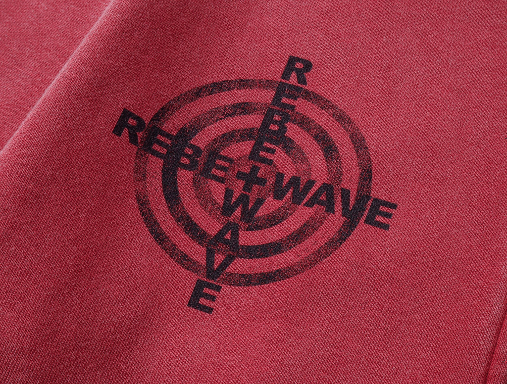 Red Washed Zip-Up Skinny Hoodie