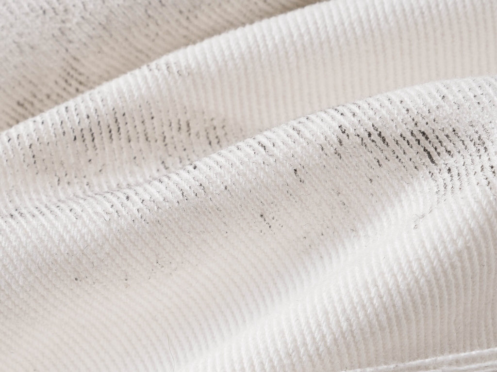 White Distressed Waxed Cropped Wide Leg Pants