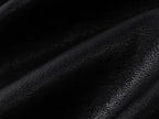 Placket Double-Breasted Stand Collar Leather Jacket