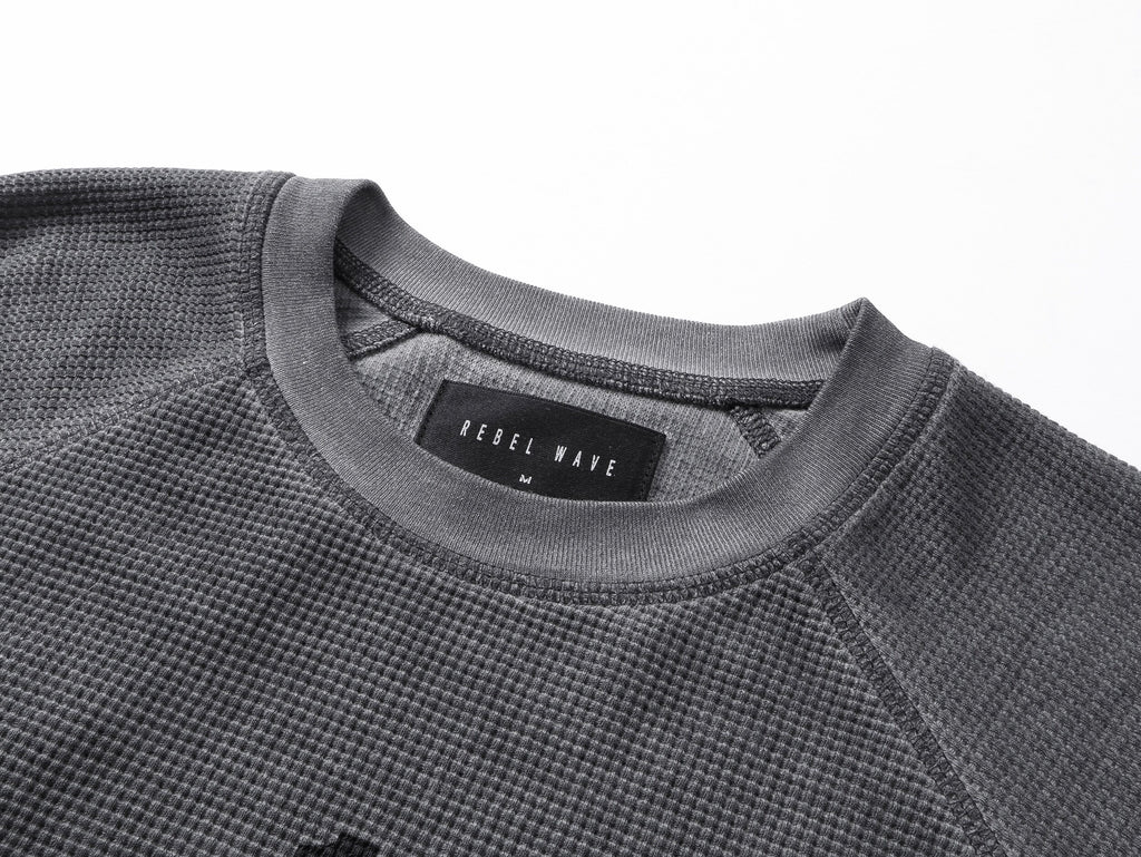 Digital Sanskrit Print Long Sleeve T-Shirt