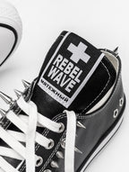 Studded Canvas Skate Shoes
