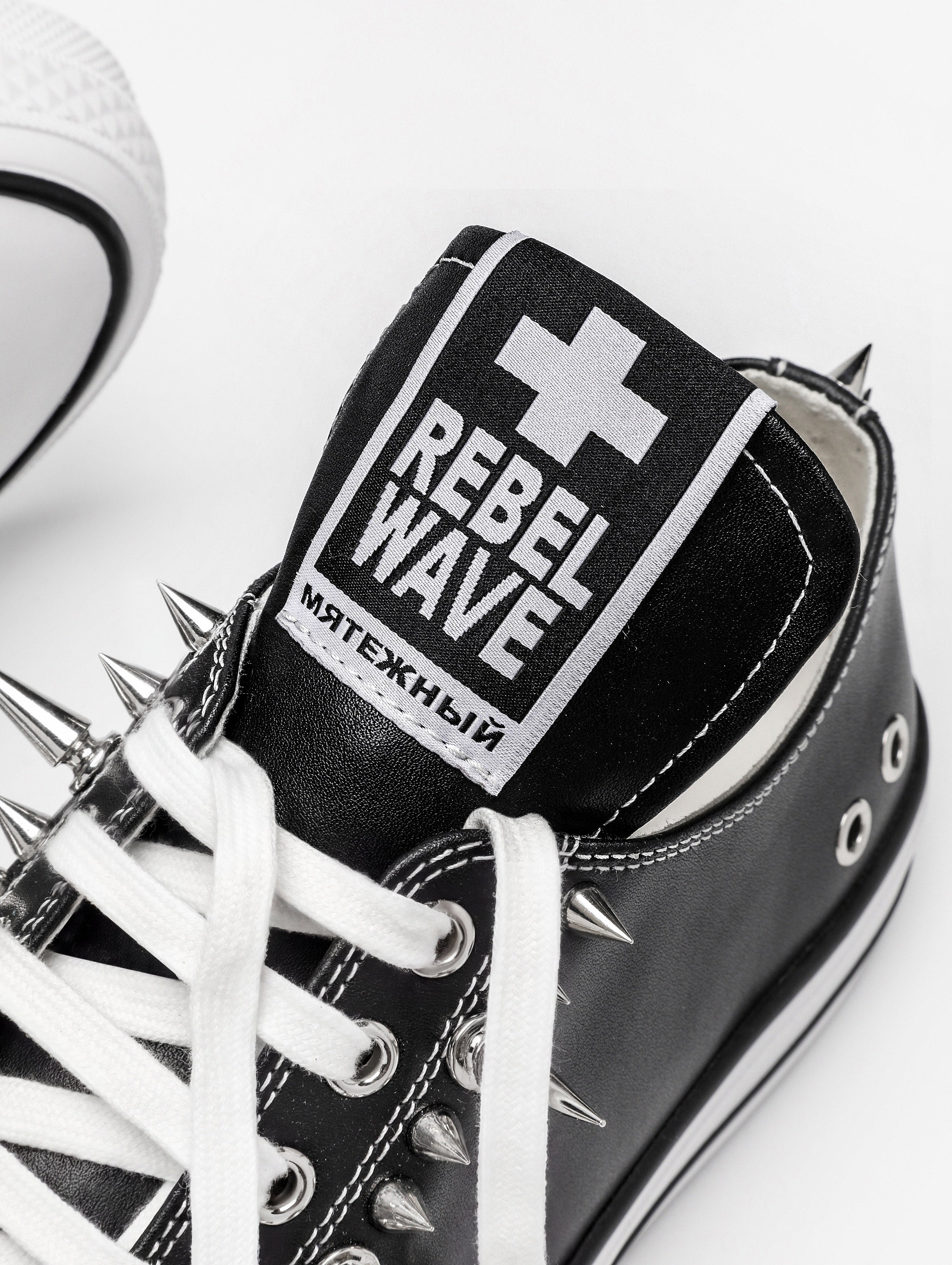 Studded Canvas Skate Shoes