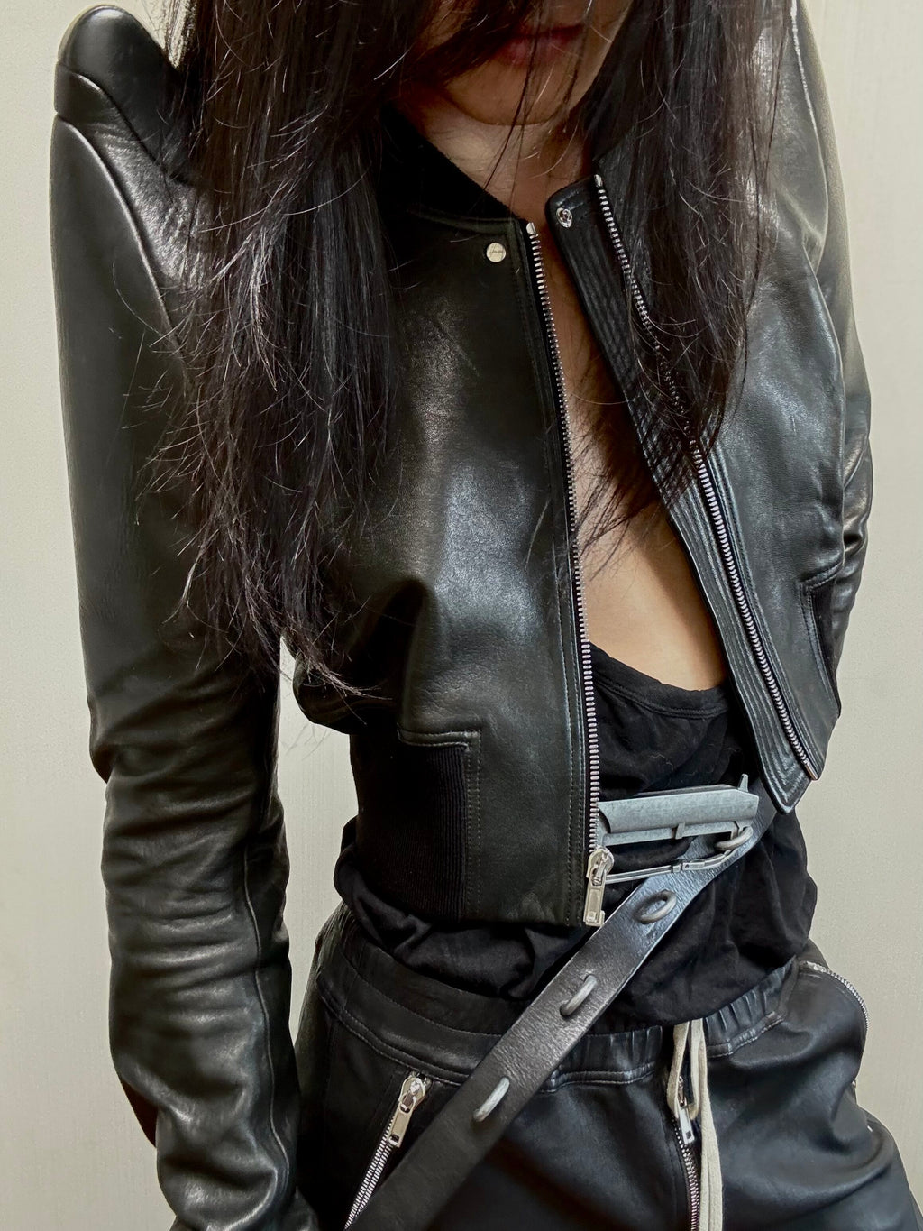 BΣLA Military Leather Belt - Steel Ring & Blade Buckle