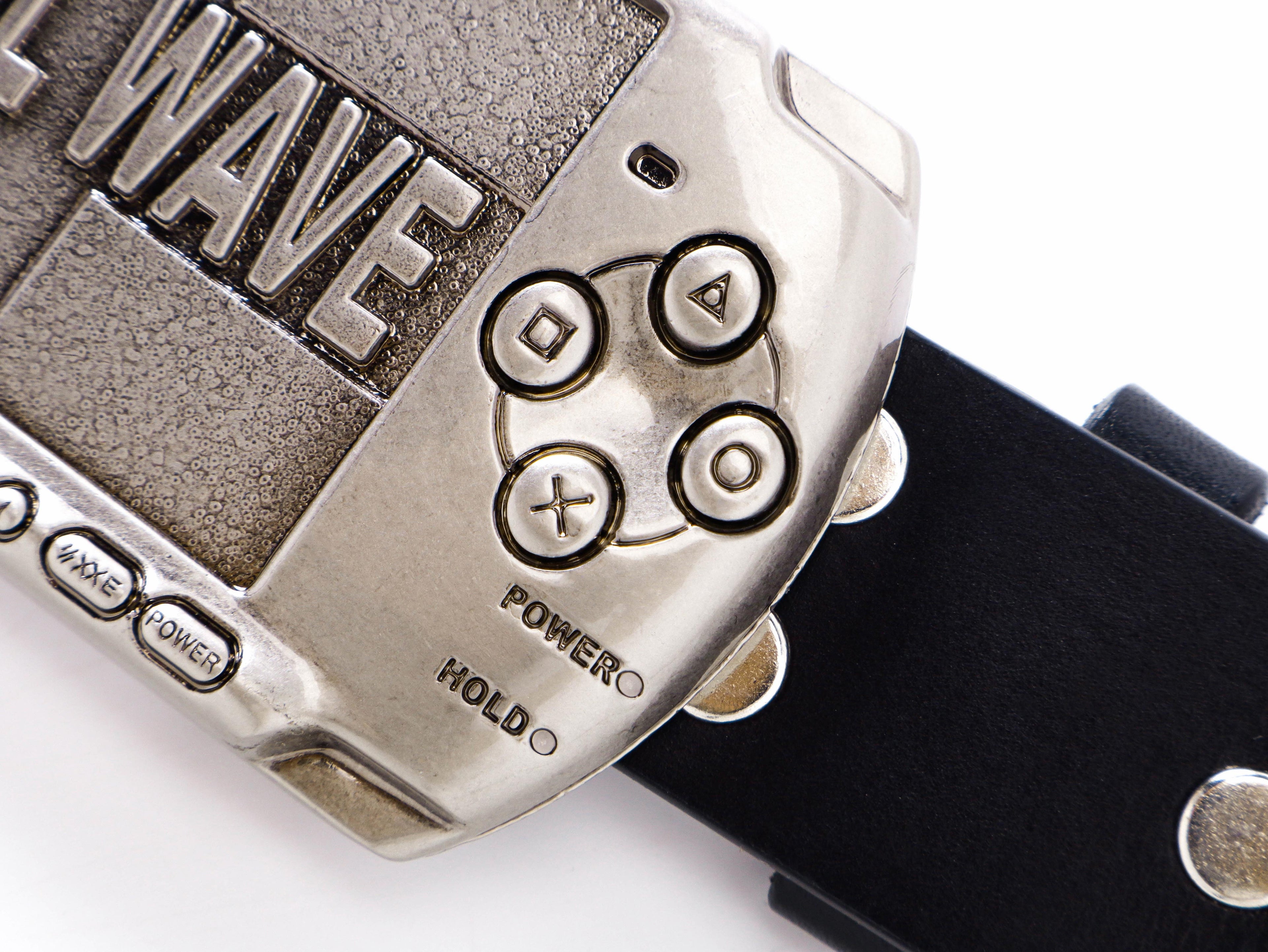 PSP‑Inspired Studded Genuine Leather Belt