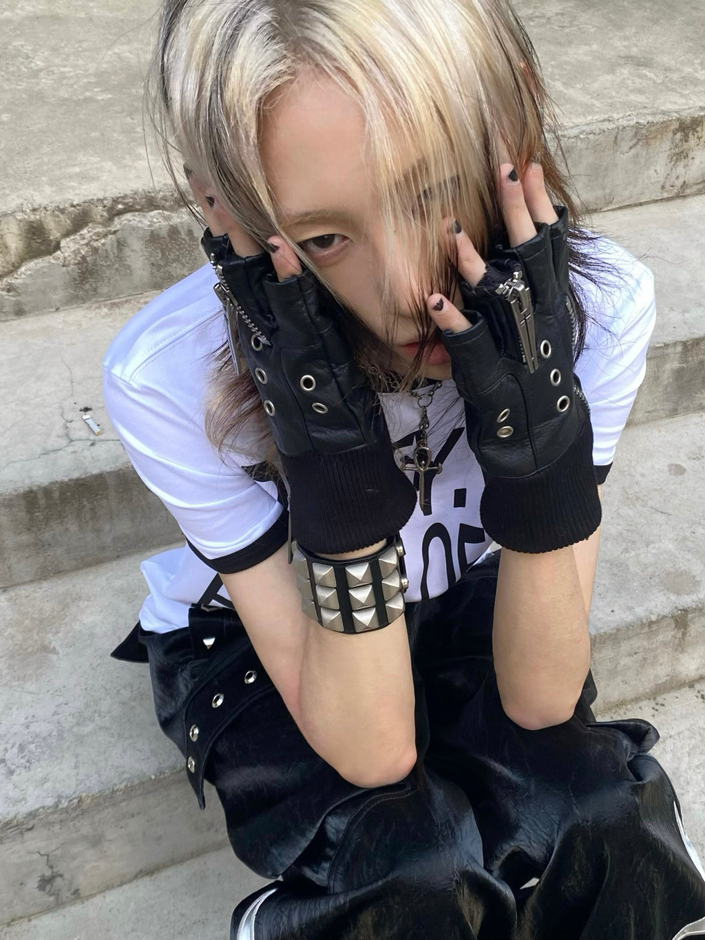 25SS“WOR”DOUBLE ZIP STRUCTURE LAYERED GLOVES