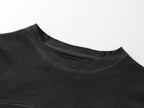 REBEL WAVE | Cross Print Slim Fit Gothic Tee