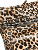 Cross Leopard Print Shoulder Bag