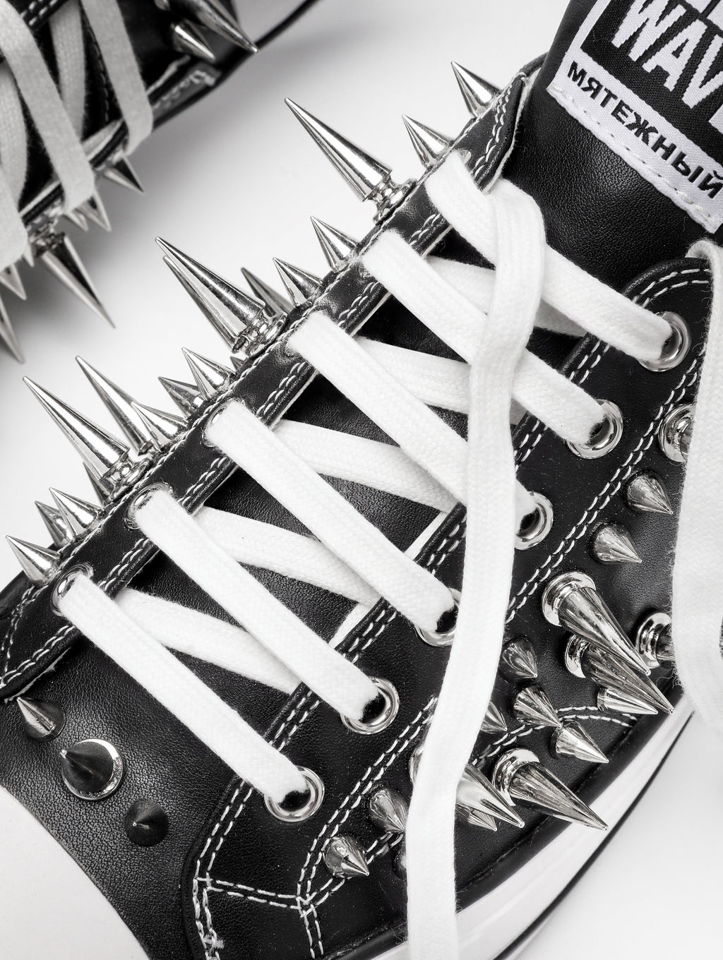 Studded Canvas Skate Shoes