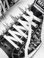 Studded Canvas Skate Shoes