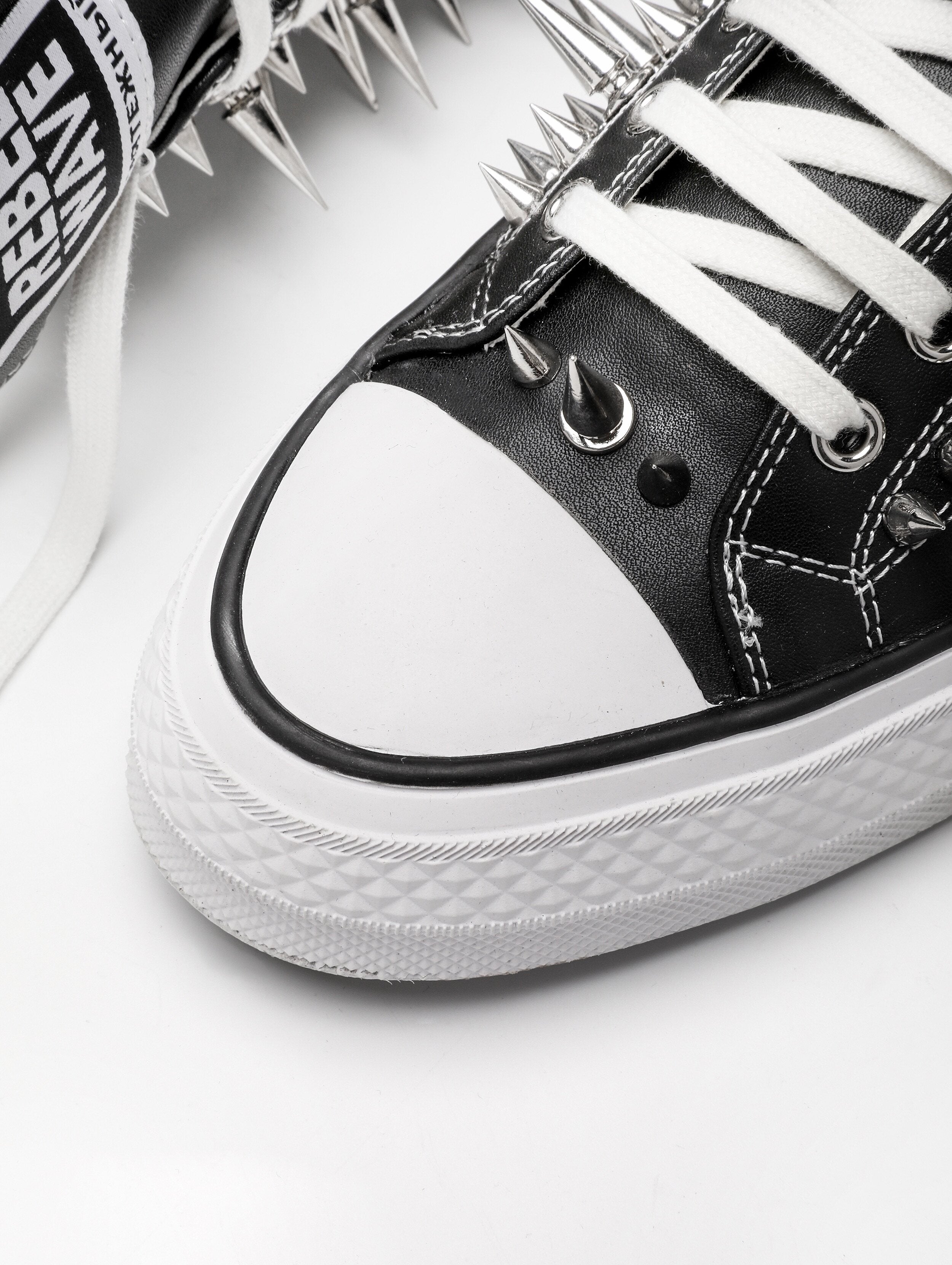 Studded Canvas Skate Shoes