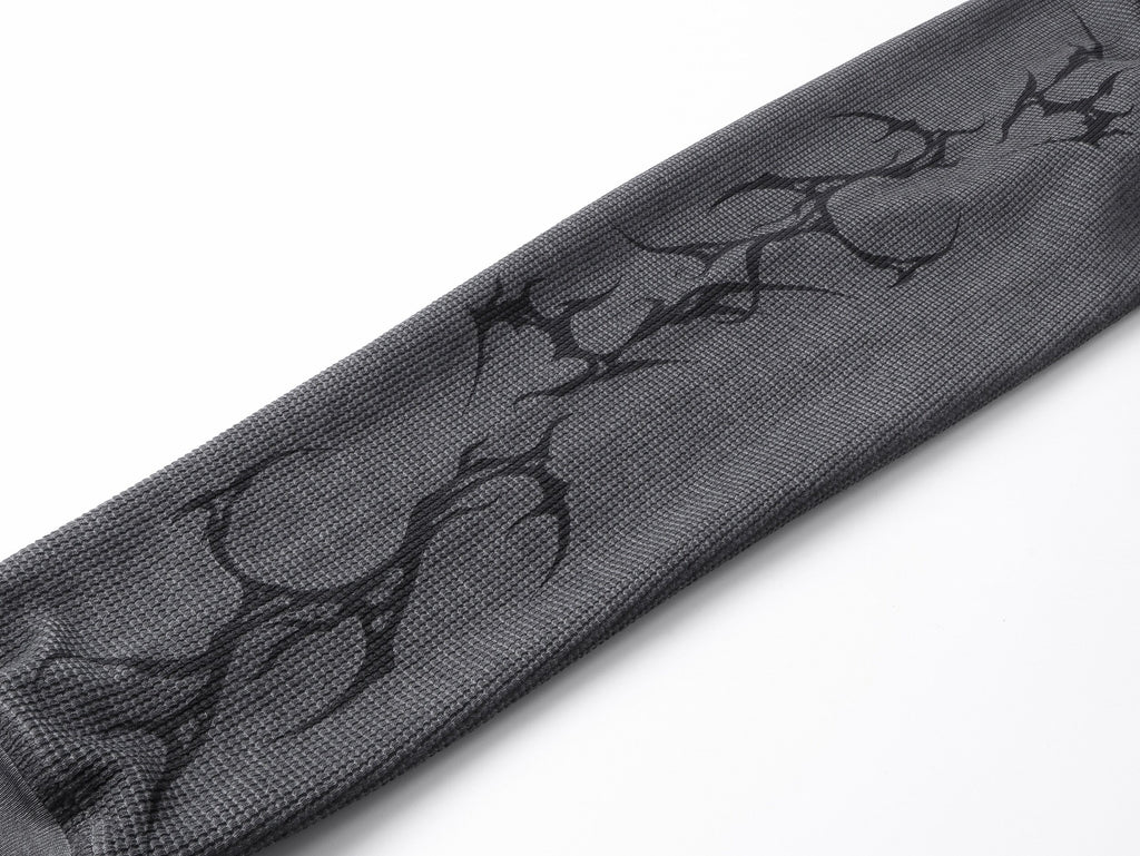 Digital Sanskrit Print Long Sleeve T-Shirt