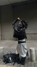 Detachable Fur Hooded Zip Jacket