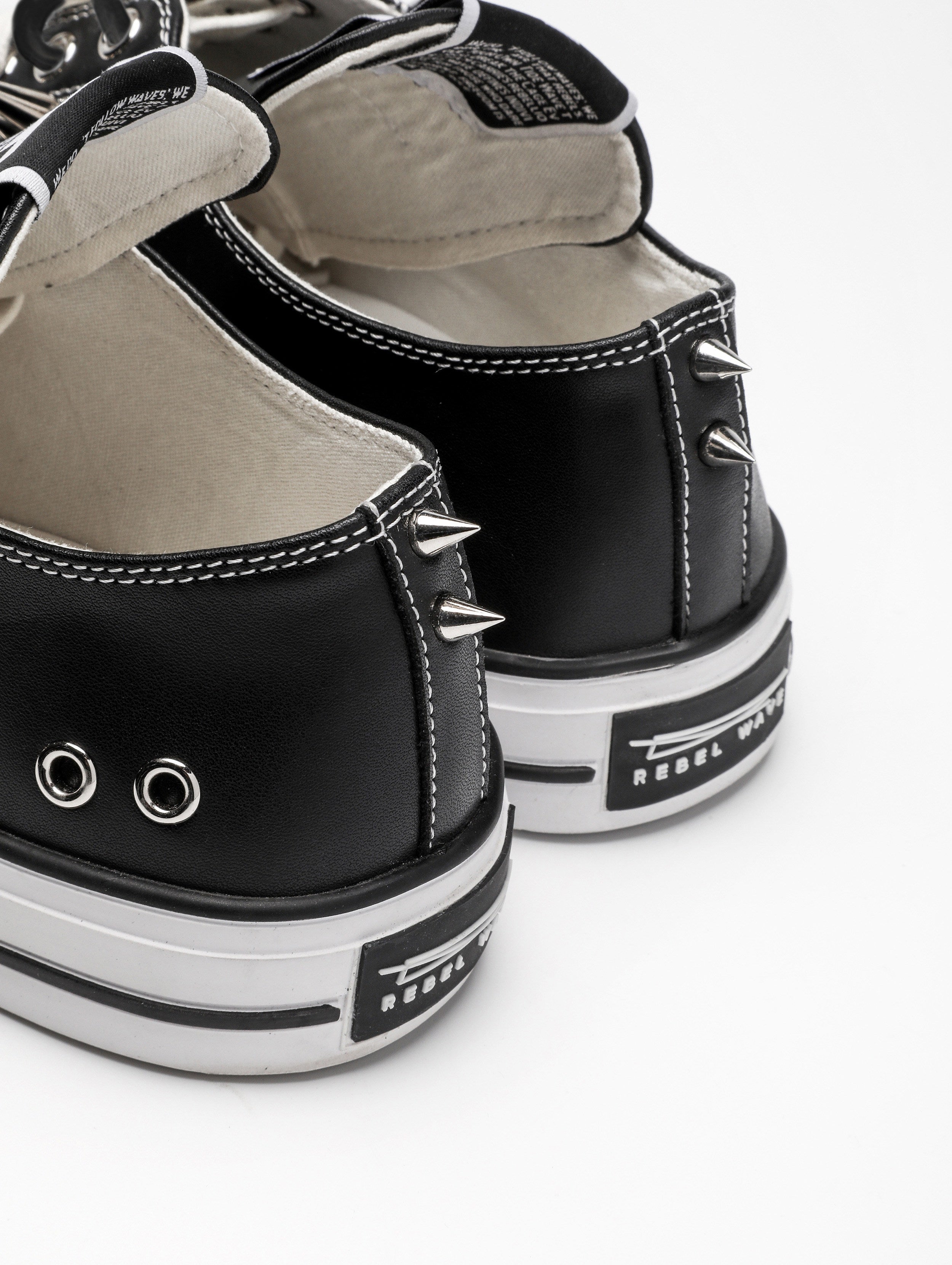 Studded Canvas Skate Shoes