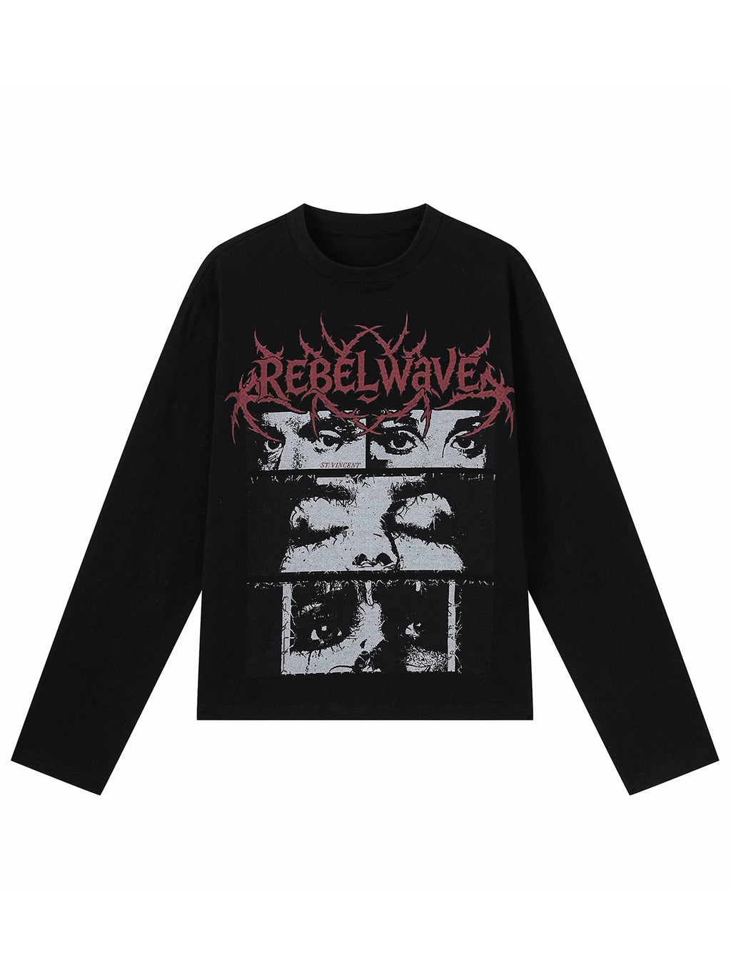 Figure & Thorn Print Long Sleeve