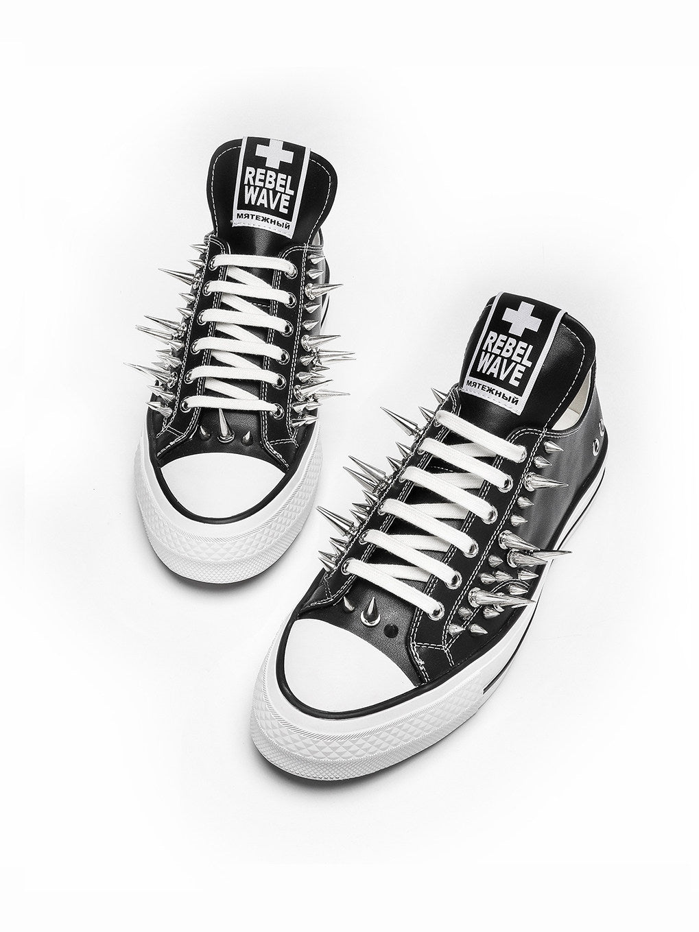 Studded Canvas Skate Shoes
