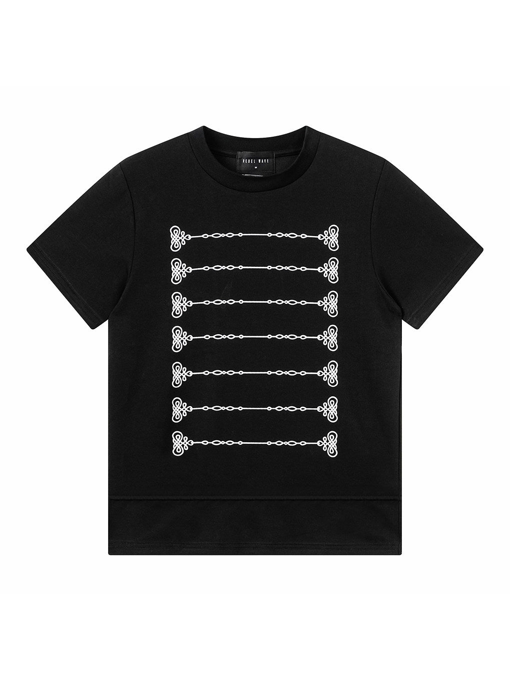 Royal Court Print Short Sleeve Tee, Niche T-Shirt